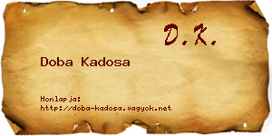 Doba Kadosa névjegykártya